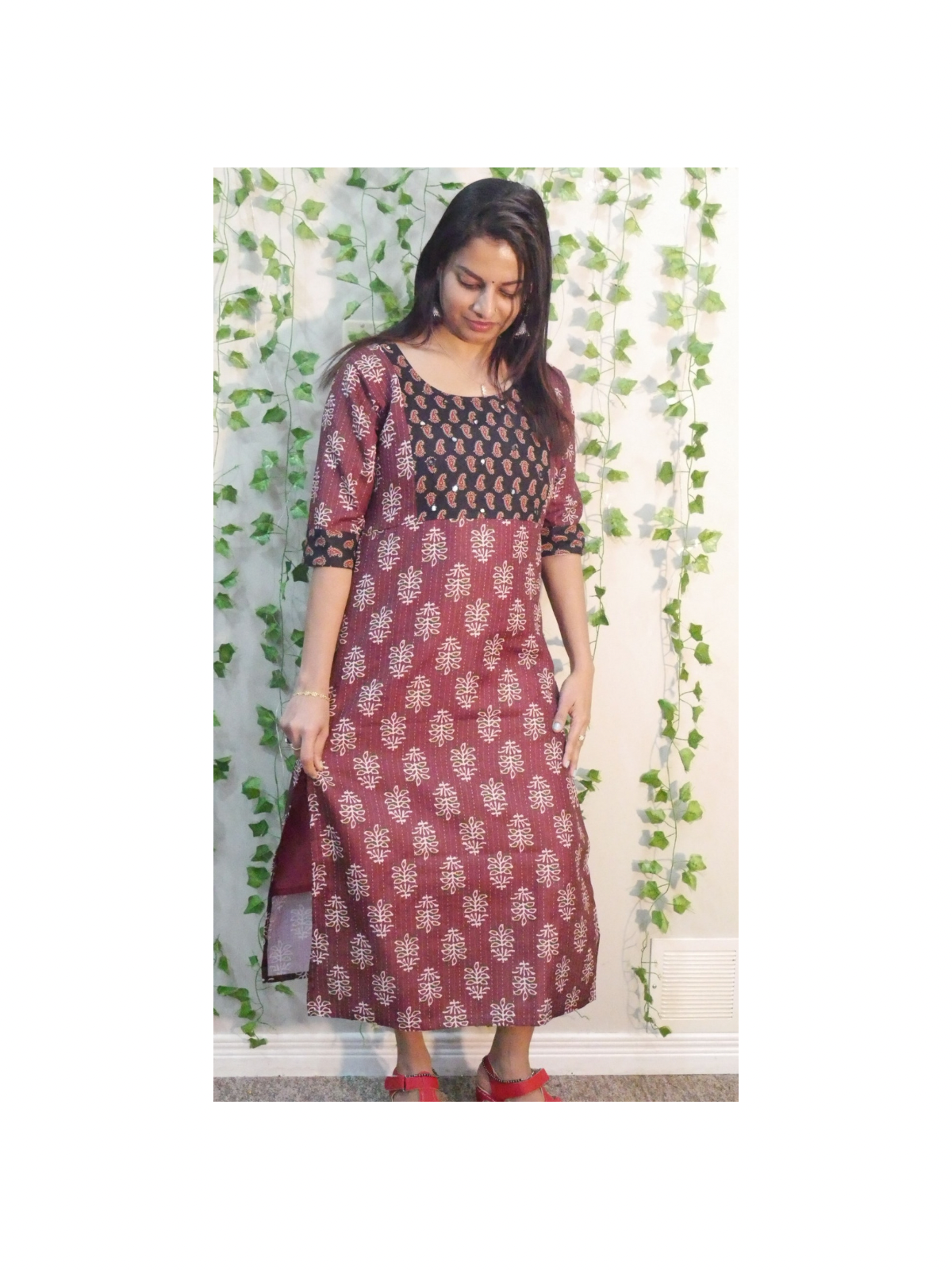 Ajrakh design cotton kurthi - Elegance in Every Thread, Shilpa's ...